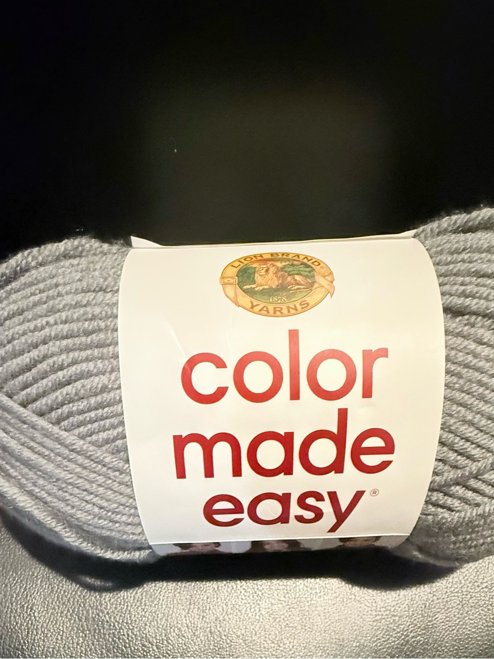 Lion Brand Color Made Easy Yarn - Light Gray